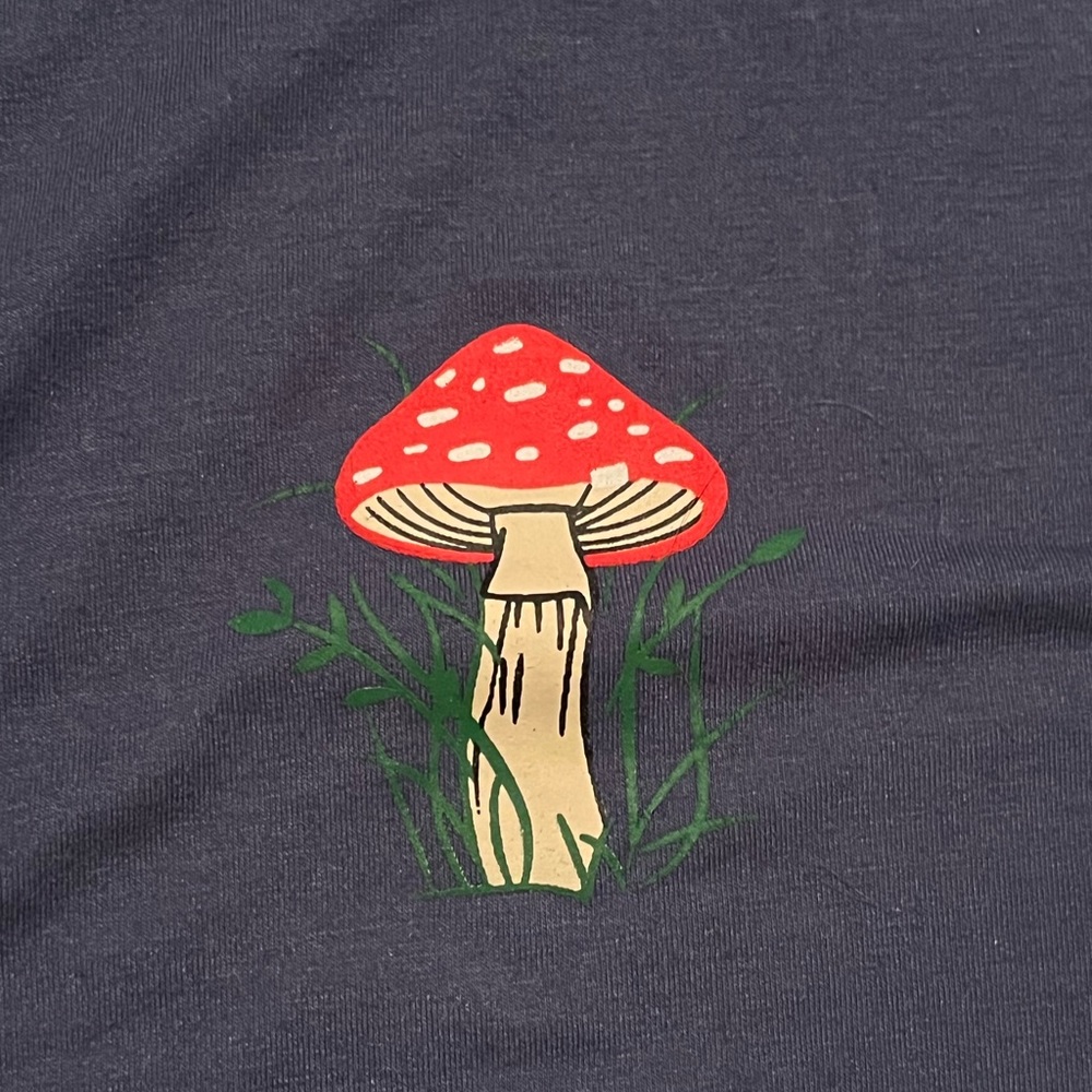 ROMWE navy blue mushroom crop top, size M - Picture 4 of 4